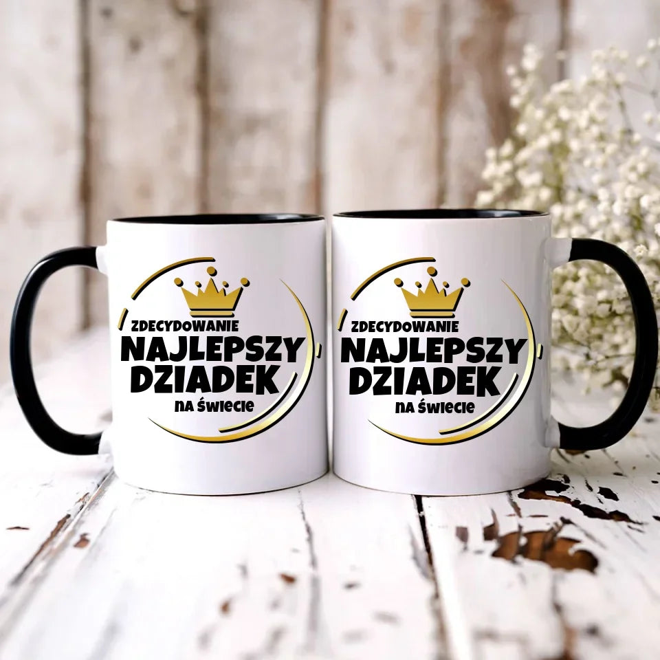 Zdecydowanie najlepszy dziadek na świecie | Kubek dla dziadka D32 - StoryCups.pl