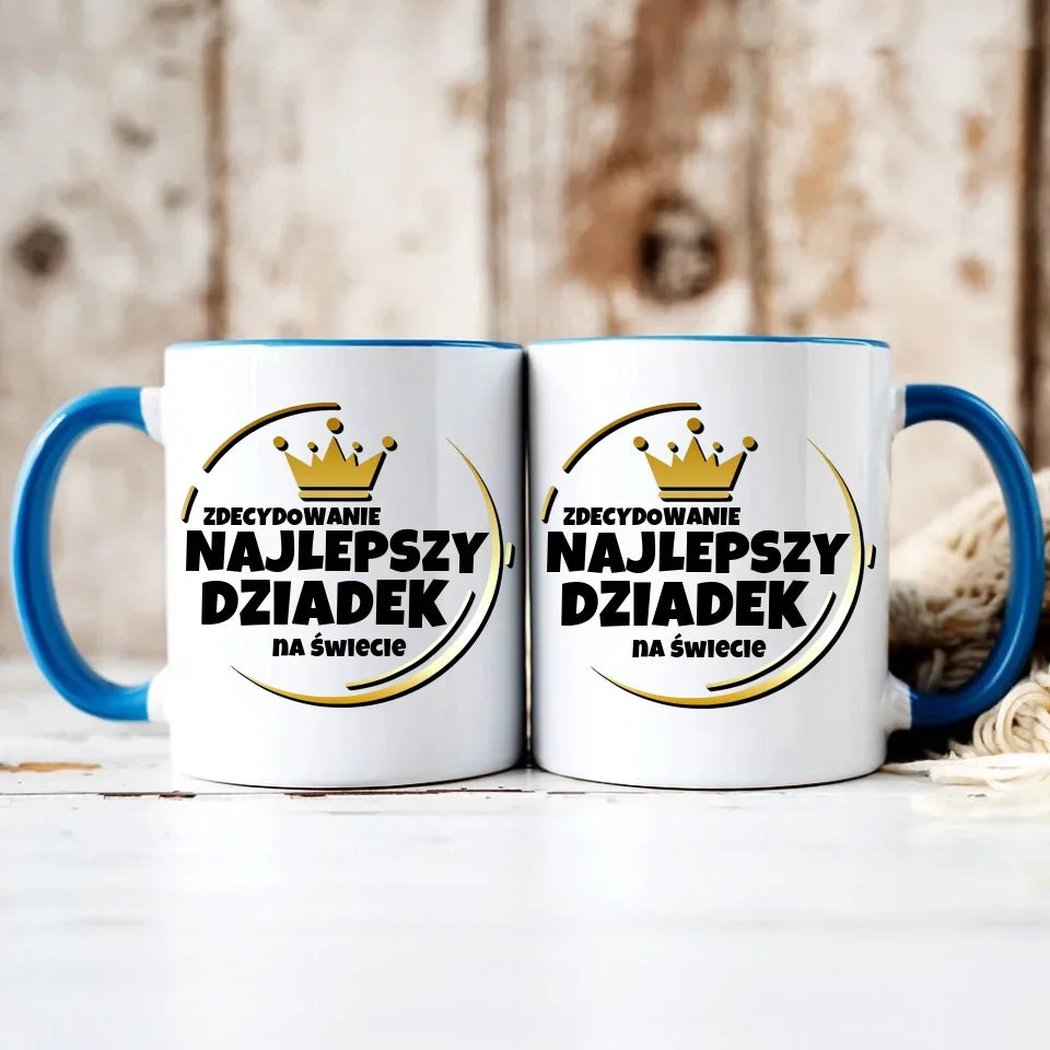 Zdecydowanie najlepszy dziadek na świecie | Kubek dla dziadka D32 - StoryCups.pl