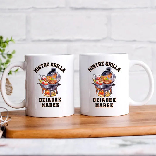 Dziadek mistrz grilla | Kubek dla dziadka D33 - StoryCups.pl