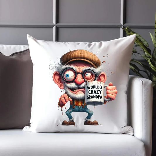 Crazy grandpa | Poduszka dla dziadka D38 - StoryCups.pl