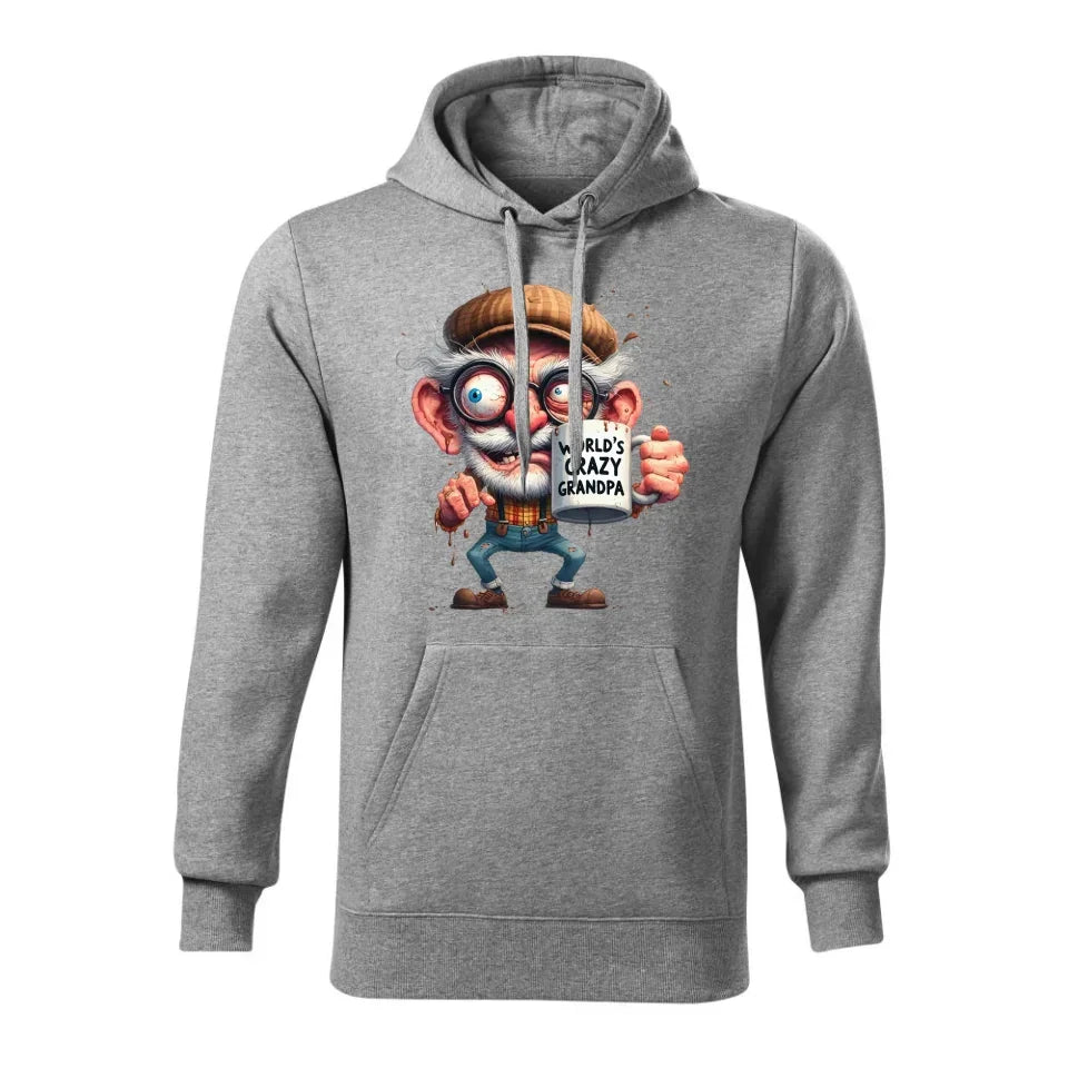 Crazy grandpa | Bluza męska z kapturem dla dziadka D38 - StoryCups.pl
