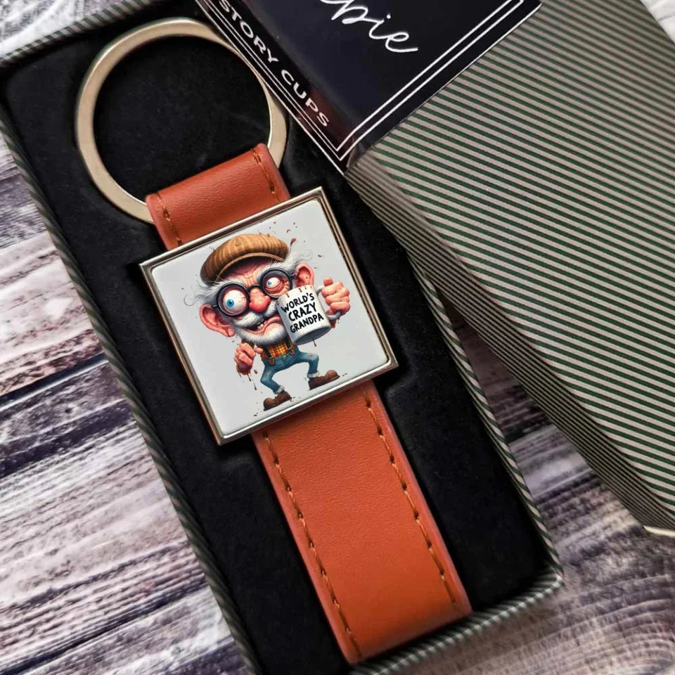 Crazy grandpa | Brelok dla dziadka D38 - StoryCups.pl