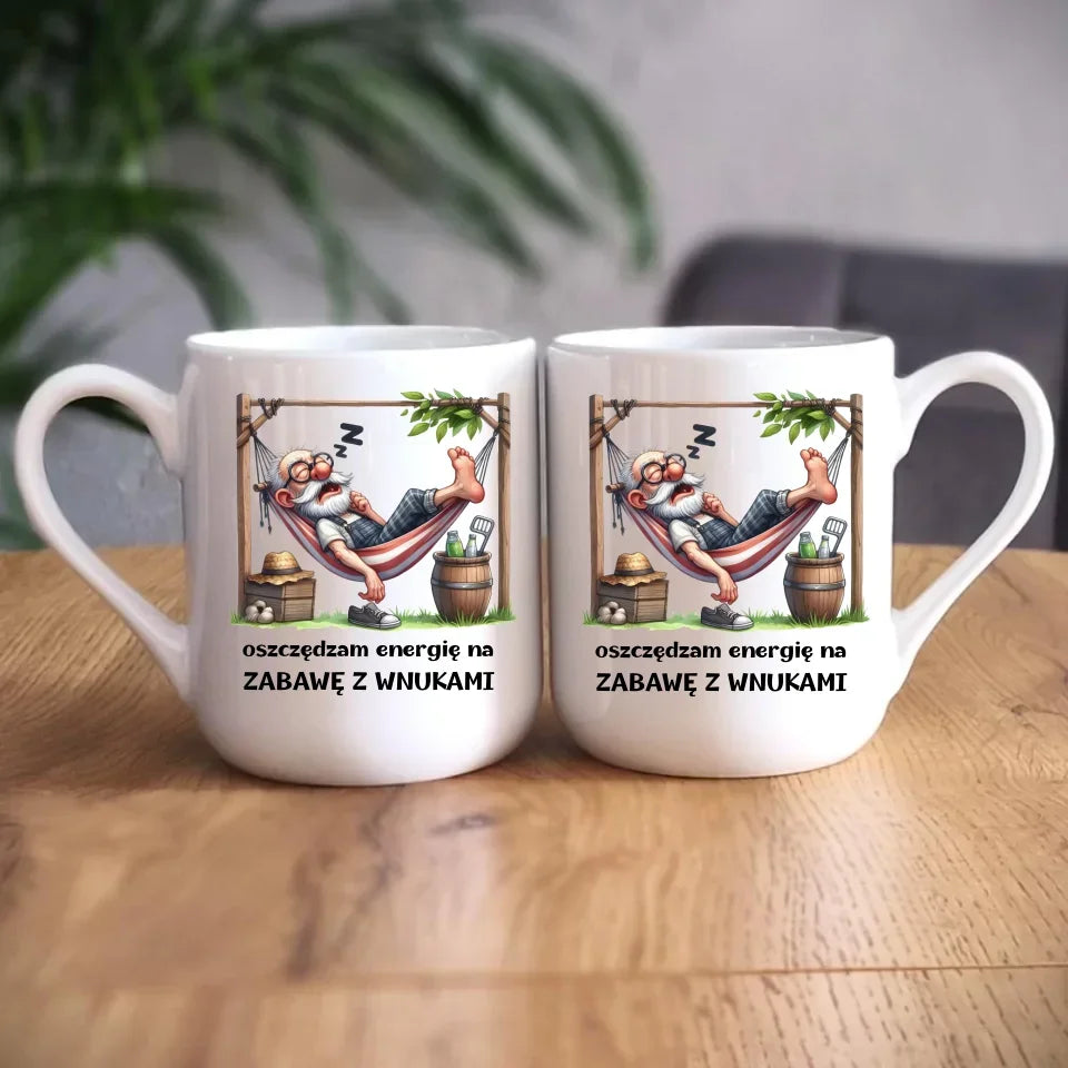 Oszczędzam energię | Kubek dla dziadka D39 - StoryCups.pl