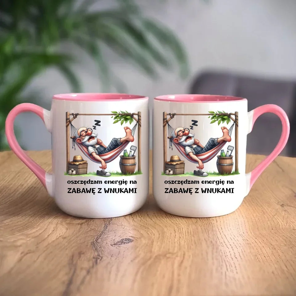 Oszczędzam energię | Kubek dla dziadka D39 - StoryCups.pl