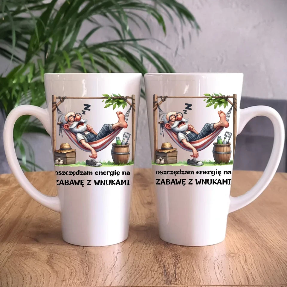 Oszczędzam energię | Kubek dla dziadka D39 - StoryCups.pl
