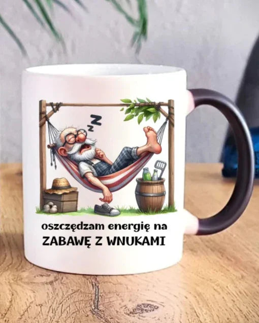 Oszczędzam energię | Kubek dla dziadka D39 - StoryCups.pl