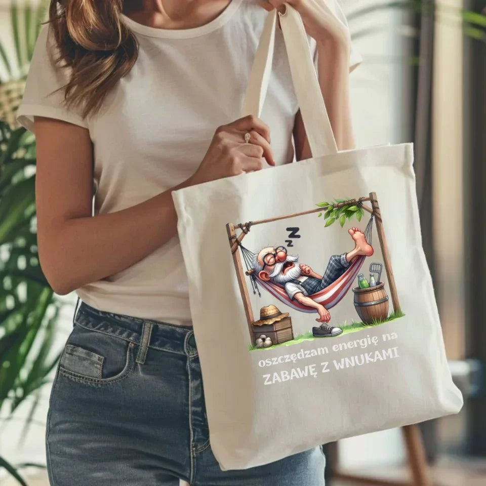 Oszczędzam energię | Torba dla dziadka D39 - StoryCups.pl