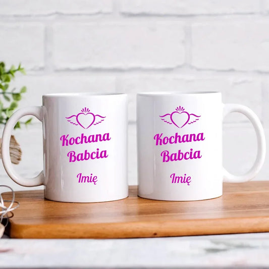 Kochana Babcia | Personalizowany kubek dla babci B05 - StoryCups.pl