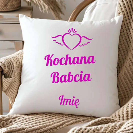 Kochana Babcia | Personalizowana poduszka dla babci B05 - StoryCups.pl