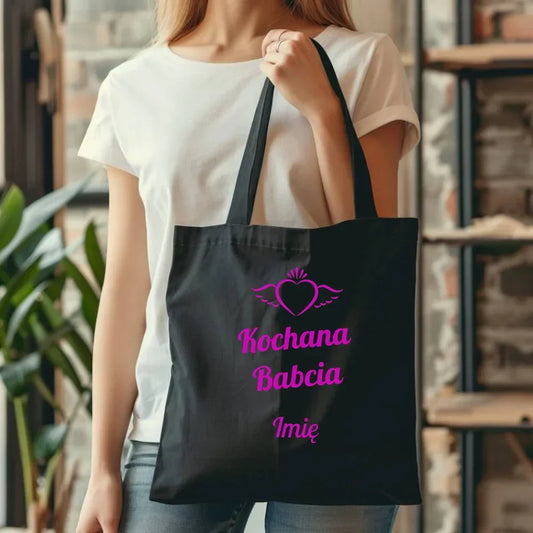 Kochana Babcia | Personalizowana torba dla babci B05 - StoryCups.pl