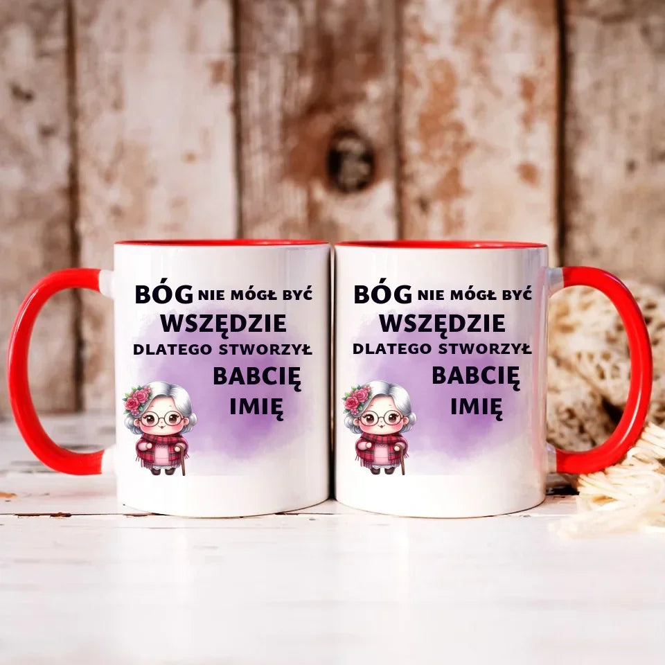 Bóg nie mógł być wszędzie | Kubek dla babci B09 - StoryCups.pl