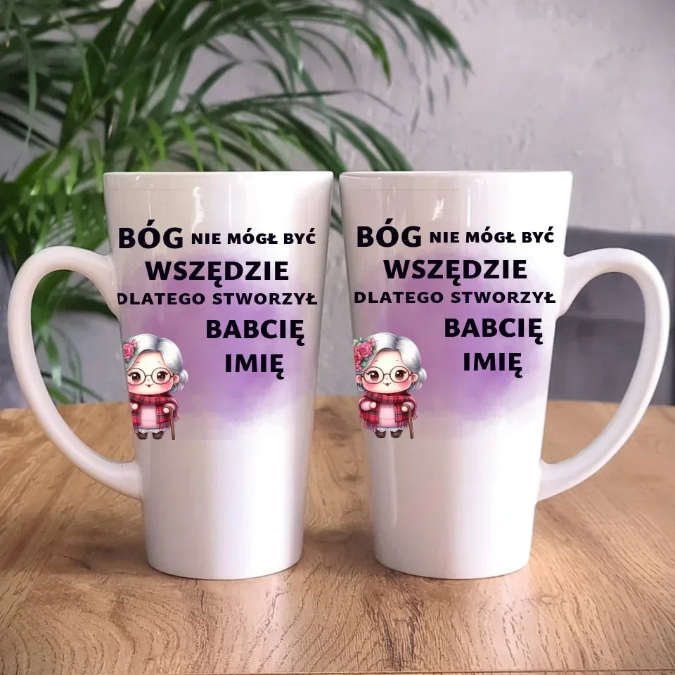 Bóg nie mógł być wszędzie | Kubek dla babci B09 - StoryCups.pl