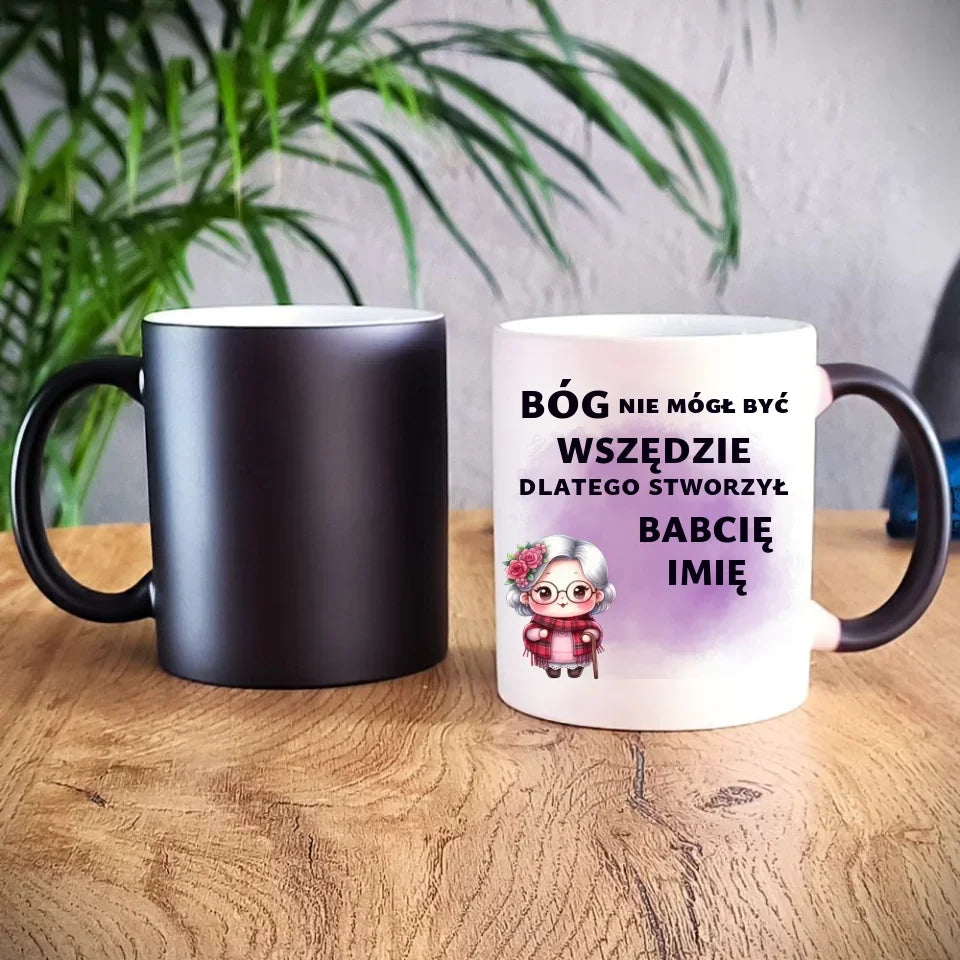Bóg nie mógł być wszędzie | Kubek dla babci B09 - StoryCups.pl