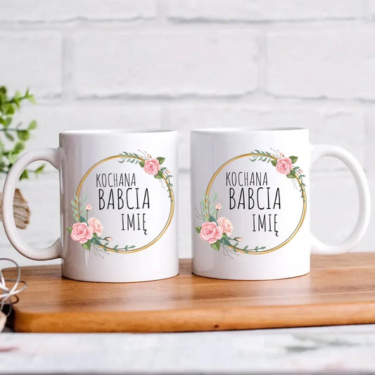 Kochana Babcia | Personalizowany kubek dla babci B10 - StoryCups.pl