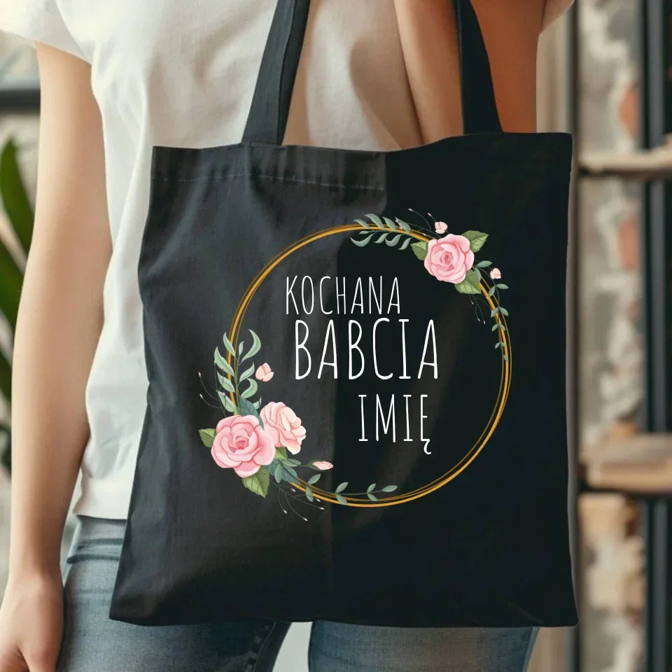 Kochana Babcia | Personalizowana torba dla babci B10 - StoryCups.pl