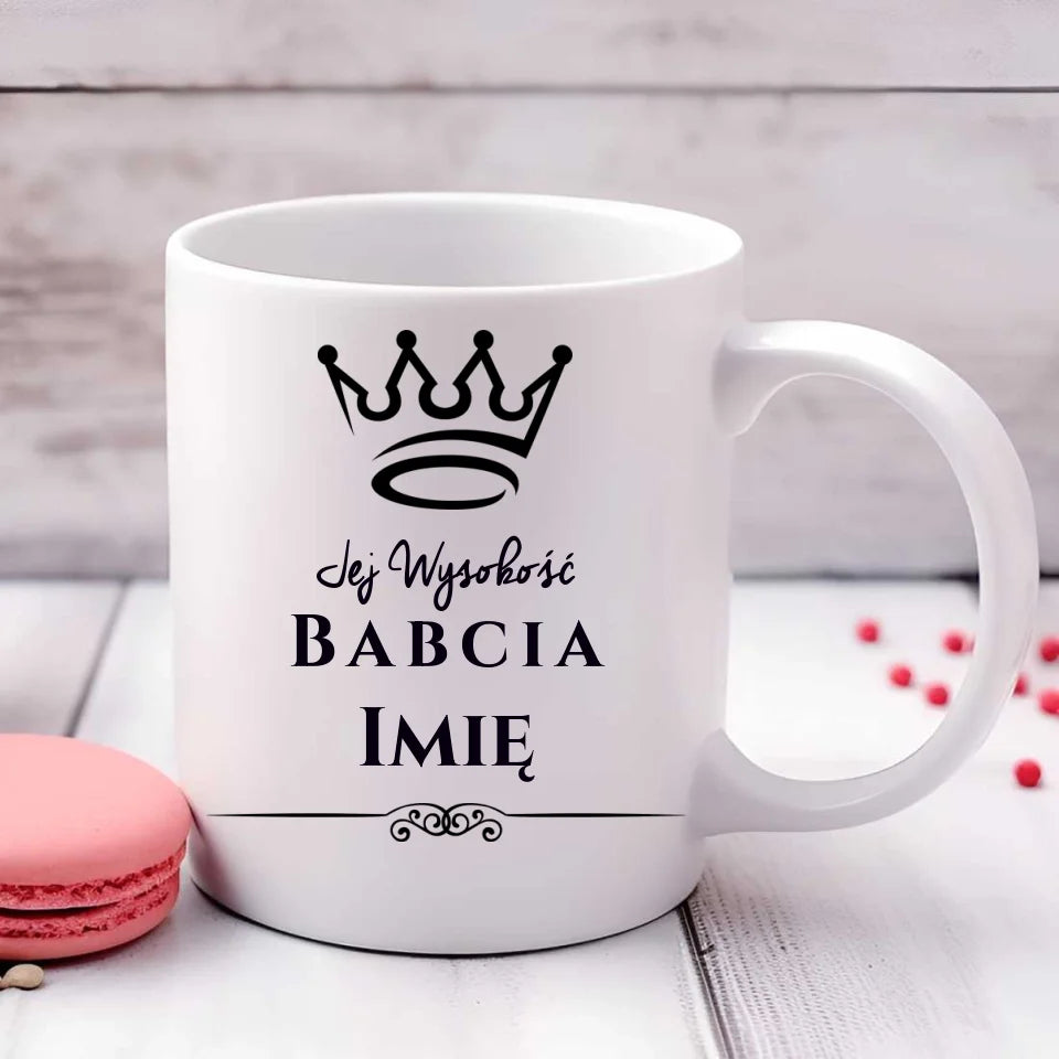 Personalizowany kubek dla babci - prezent na Dzień Babci Święta Urodziny