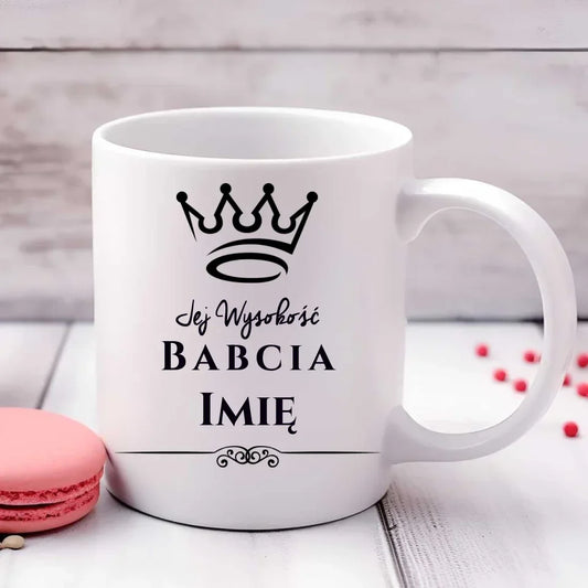 Jej Wysokość Babcia | Personalizowany kubek dla babci B11 - StoryCups.pl