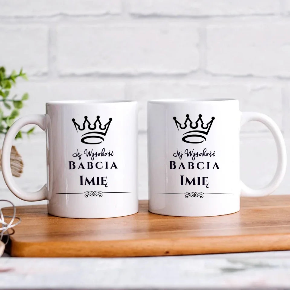 Personalizowany kubek dla babci - prezent na Dzień Babci Święta Urodziny
