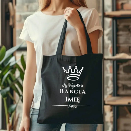 Jej Wysokość Babcia | Personalizowana torba dla babci B11 - StoryCups.pl