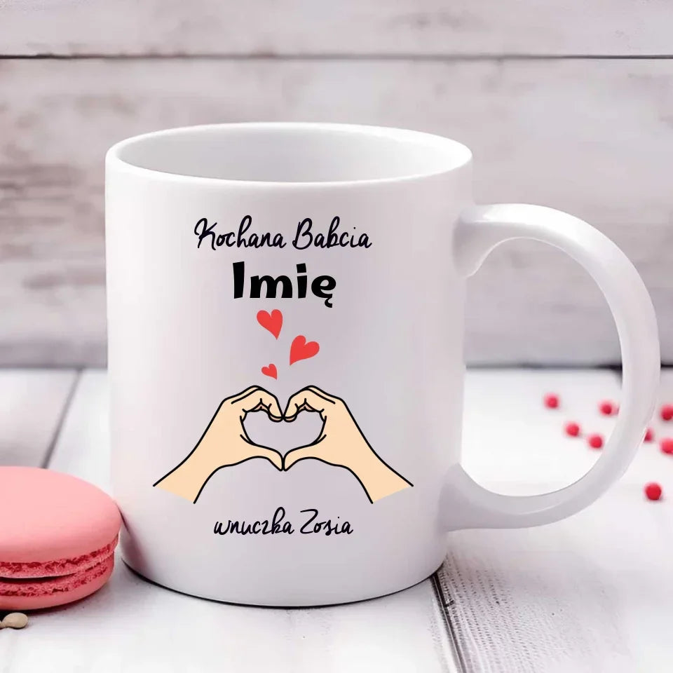 Kochana Babcia | Personalizowany kubek dla babci B13 - StoryCups.pl
