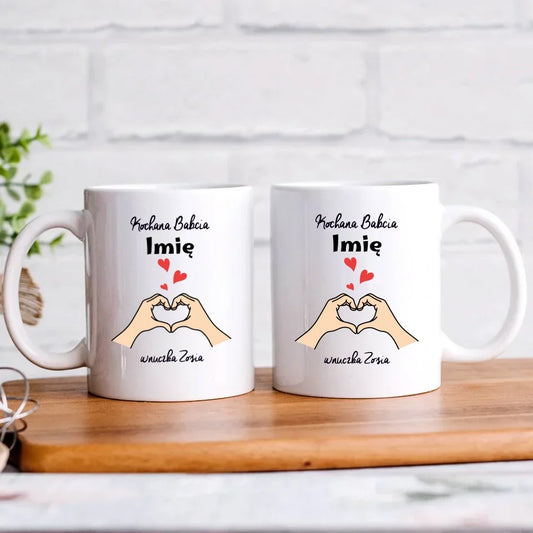 Kochana Babcia | Personalizowany kubek dla babci B13 - StoryCups.pl