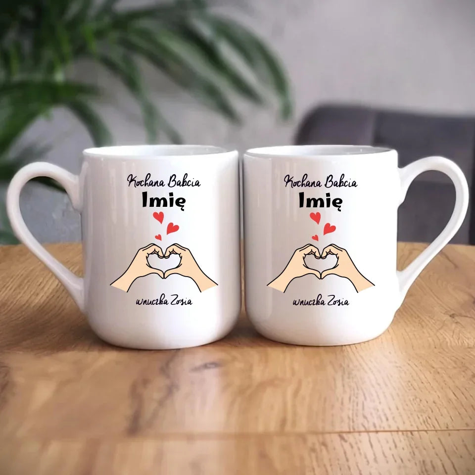 Kochana Babcia | Personalizowany kubek dla babci B13 - StoryCups.pl