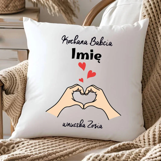 Kochana Babcia | Personalizowana poduszka dla babci B13 - StoryCups.pl