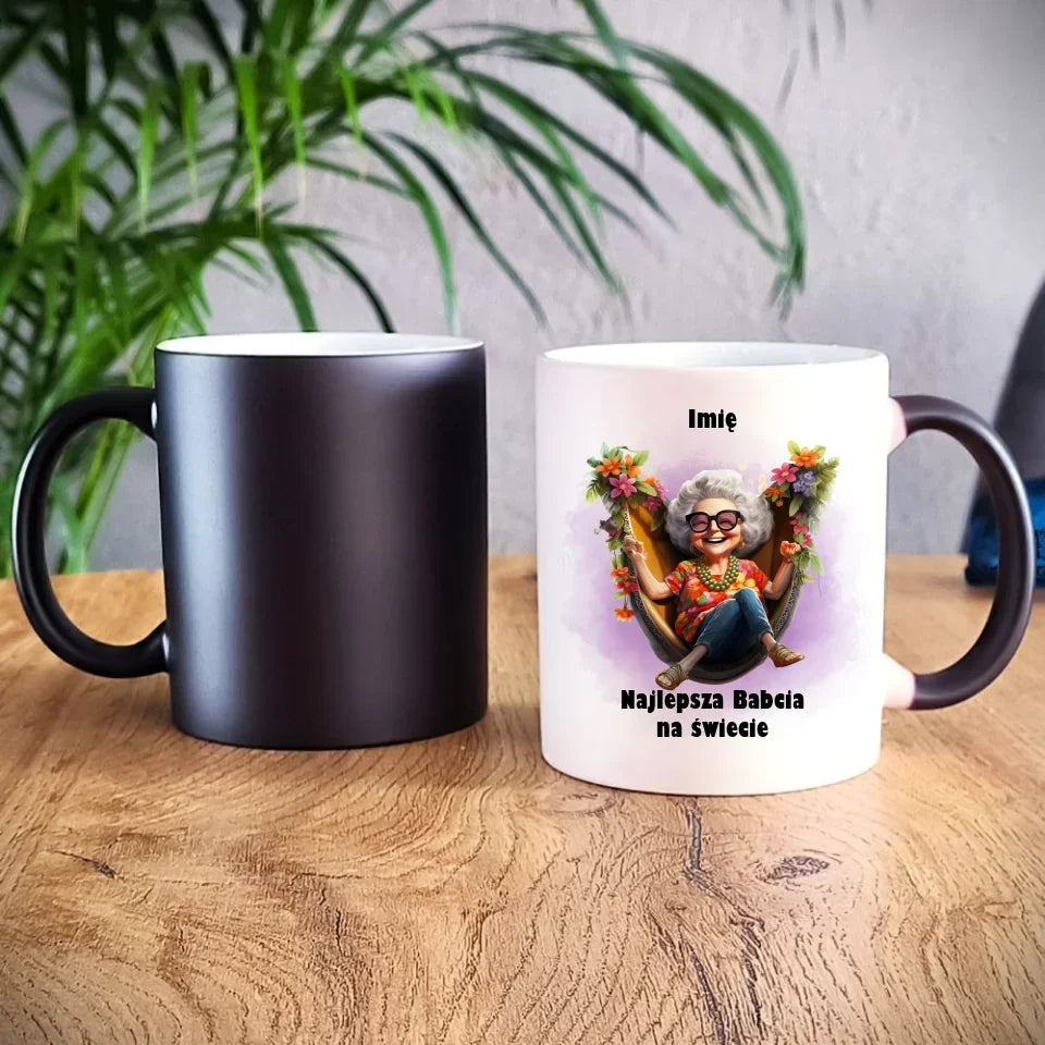 Najlepsza Babcia na świecie | Kubek z imieniem dla babci B14 - StoryCups.pl