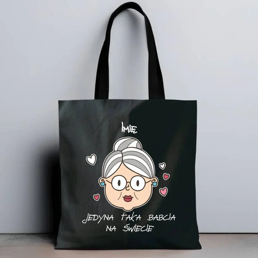 Jedyna taka babcia na świecie | Personalizowana torba dla babci B15 - StoryCups.pl