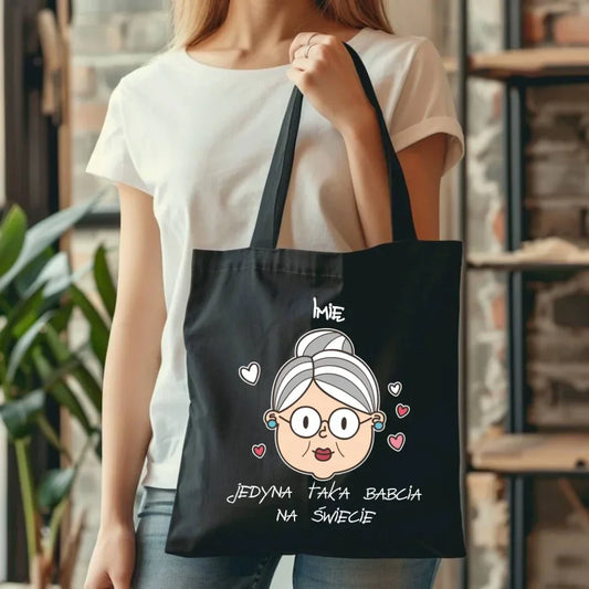 Jedyna taka babcia na świecie | Personalizowana torba dla babci B15 - StoryCups.pl