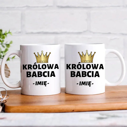 Królowa Babcia | Personalizowany kubek dla babci B17 - StoryCups.pl