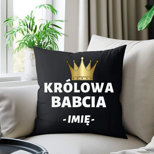 Królowa Babcia | Poduszka dekoracyjna dla babci B17 - StoryCups.pl