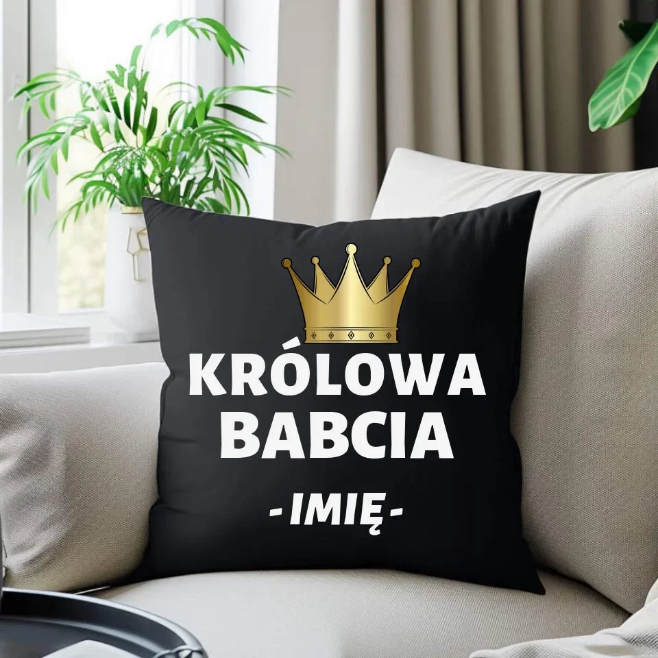 Królowa Babcia | Poduszka dekoracyjna dla babci B17 - StoryCups.pl