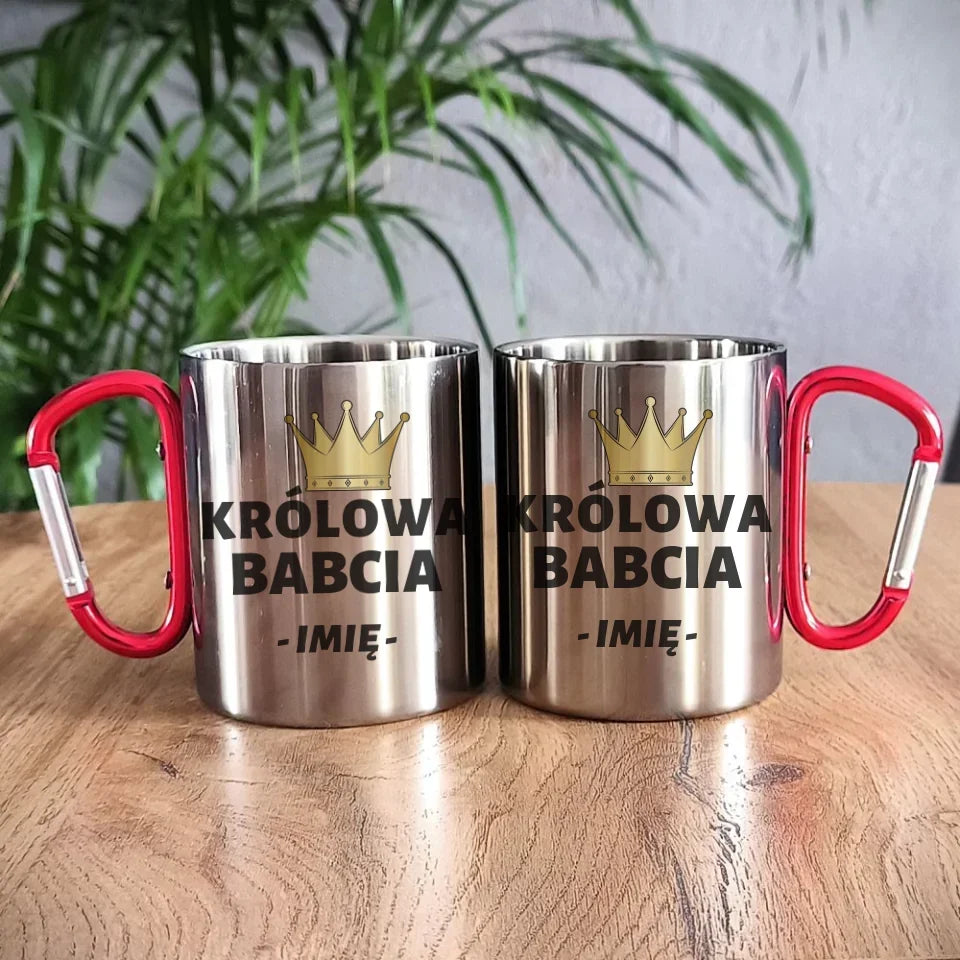 Królowa Babcia | Kubek metalowy dla babci B17 - StoryCups.pl