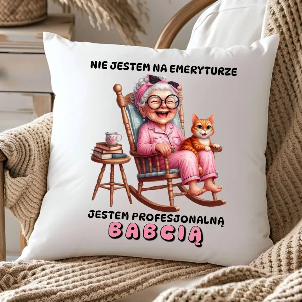 Profesjonalna babcia | Poduszka dla babci B20 - StoryCups.pl