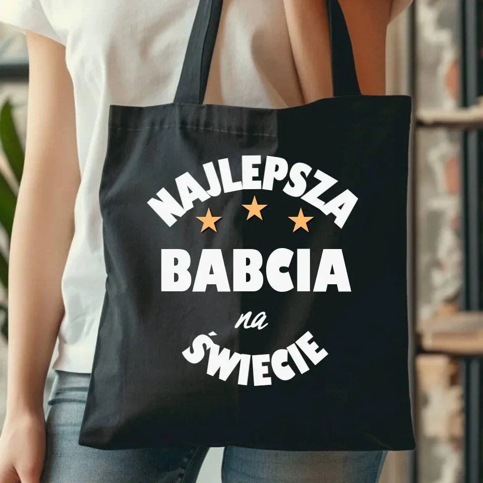 Najlepsza babcia na świecie | Torba dla babci B23 - StoryCups.pl