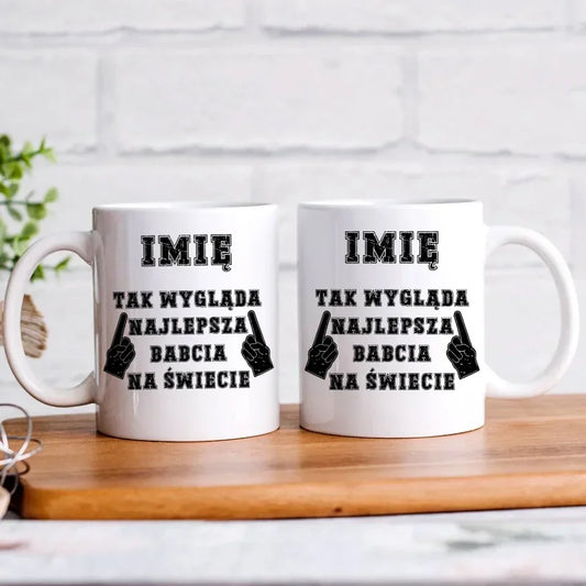 Tak wygląda najlepsza babcia na świecie | Kubek dla babci B24 - StoryCups.pl