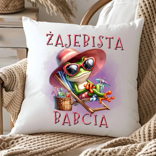 Żajebista babcia | Poduszka dla babci B27 - StoryCups.pl