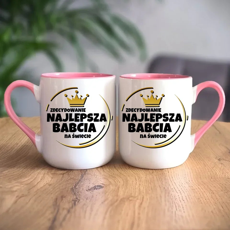 Zdecydowanie najlepsza babcia na świecie | Kubek dla babci B32 - StoryCups.pl