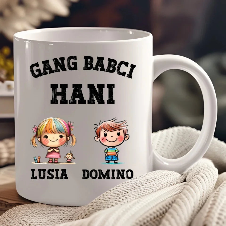 Gang Babci | Personalizowany kubek dla babci B18 - StoryCups.pl