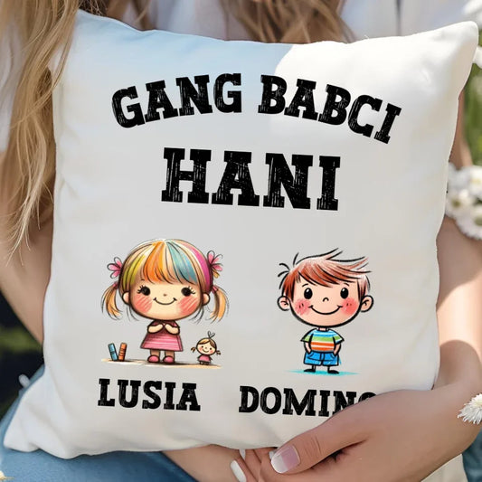 Gang Babci | Personalizowana poduszka dla babci B18 - StoryCups.pl