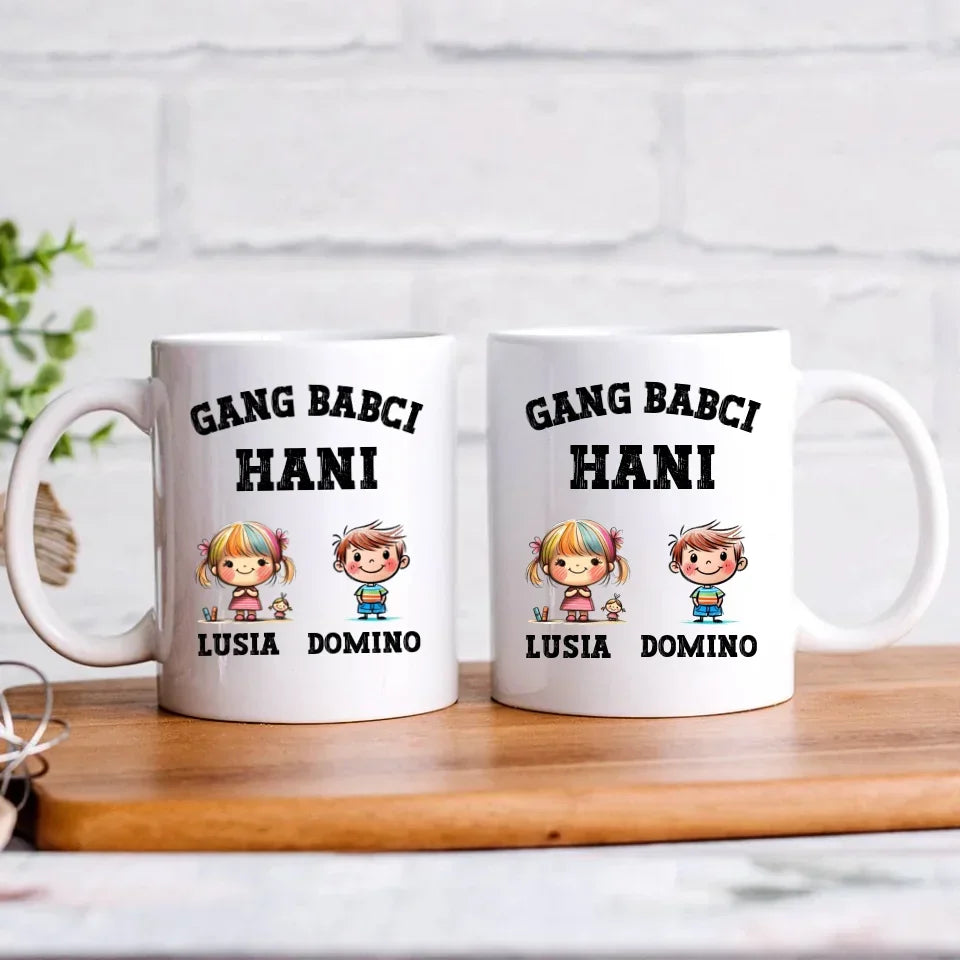 Gang Babci | Personalizowany kubek dla babci B18 - StoryCups.pl