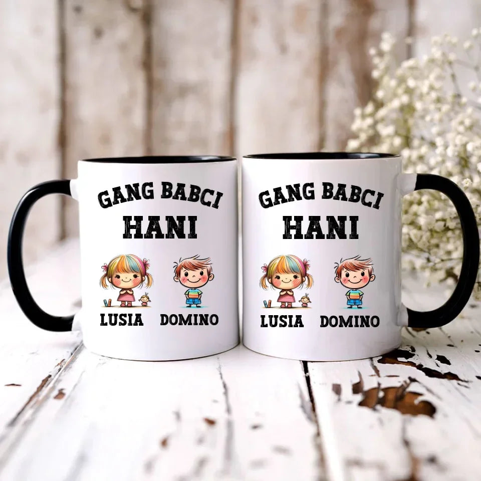 Gang Babci | Personalizowany kubek dla babci B18 - StoryCups.pl