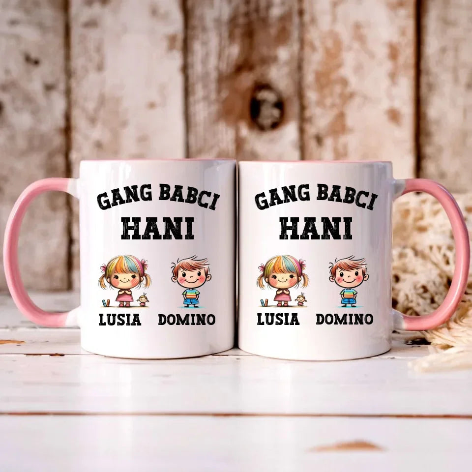 Gang Babci | Personalizowany kubek dla babci B18 - StoryCups.pl