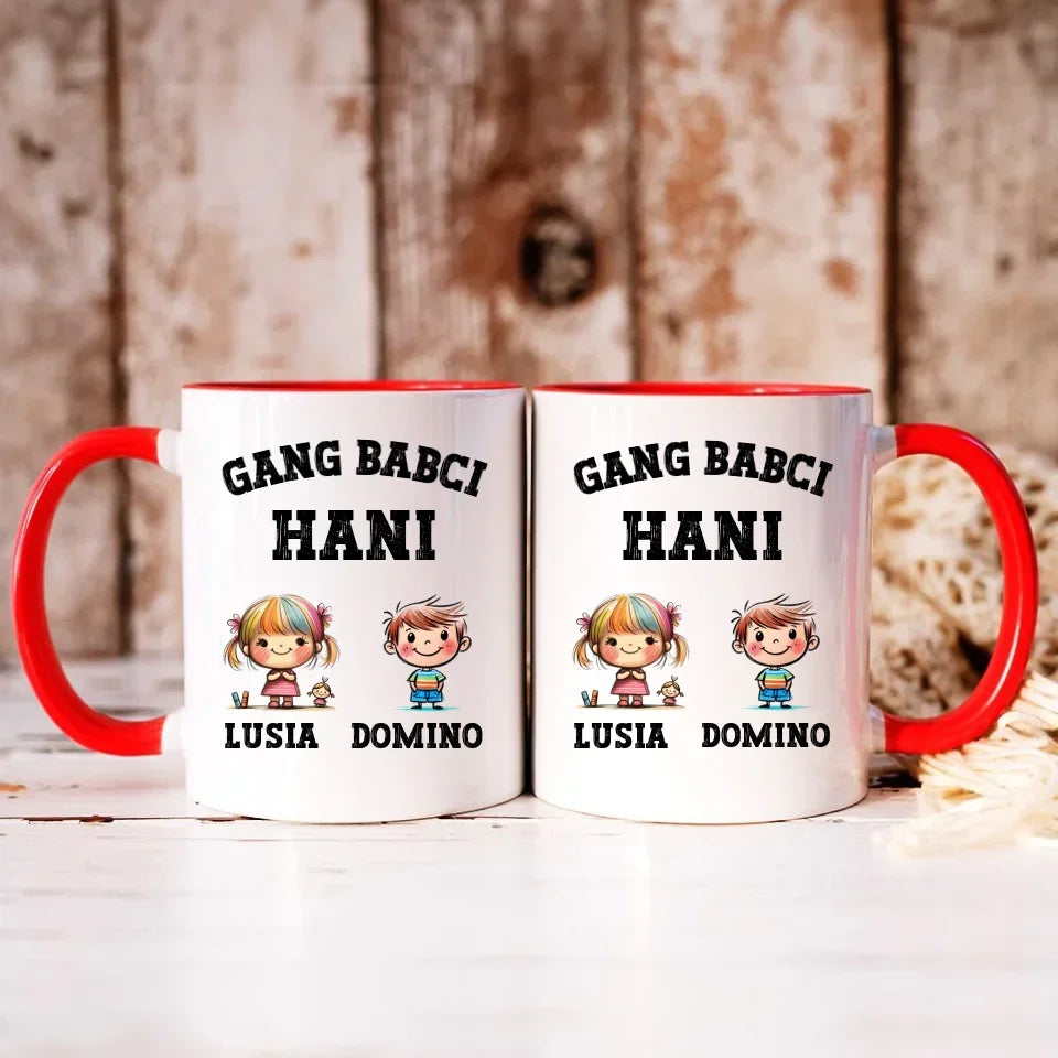 Gang Babci | Personalizowany kubek dla babci B18 - StoryCups.pl