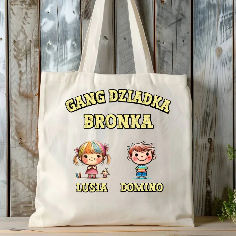 Gang Dziadka | Personalizowana torba dla dziadka D18 - StoryCups.pl