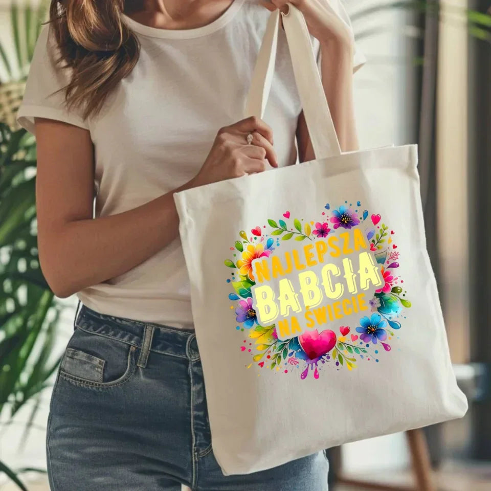 Najlepsza babcia na świecie | Torba dla babci B07 - StoryCups.pl