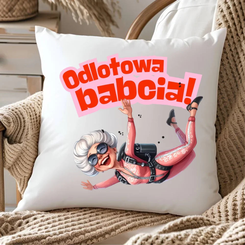 Poduszka pluszowa dla babci - prezent na Dzień Babci, Urodziny, Święta