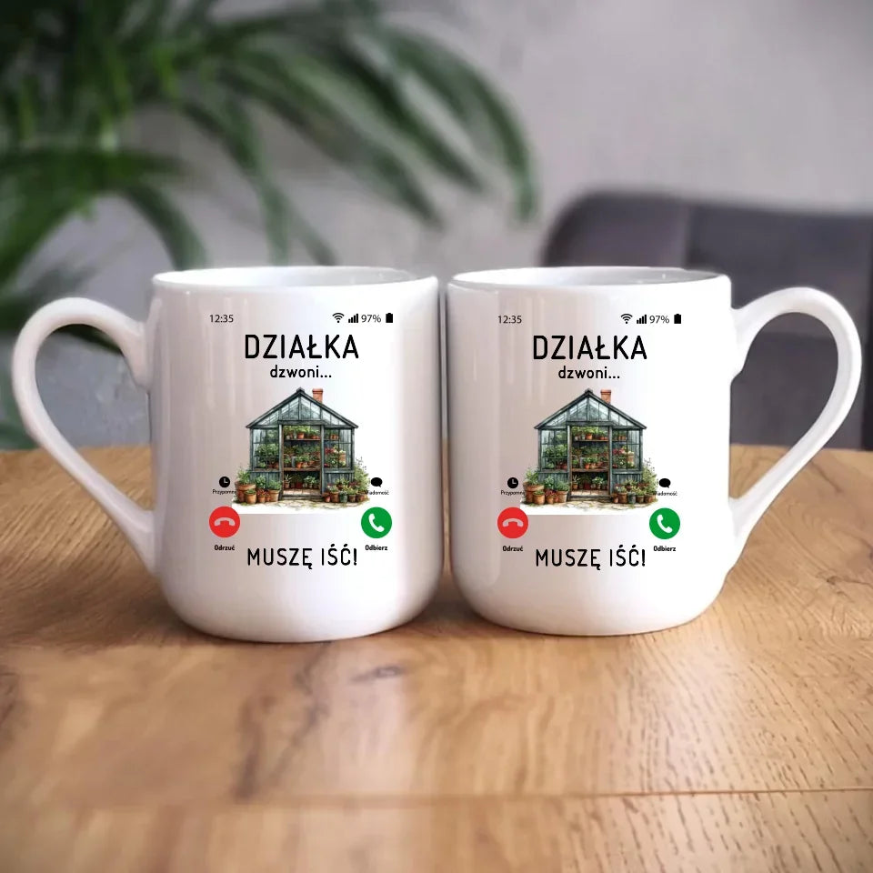Działka dzwoni muszę iść | Kubek dla babci B41 - StoryCups.pl