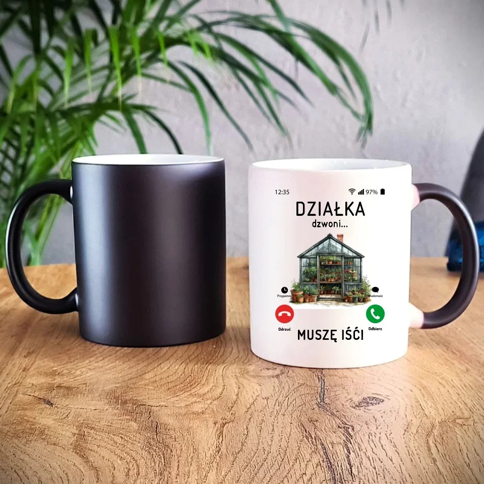 Działka dzwoni muszę iść | Kubek dla babci B41 - StoryCups.pl